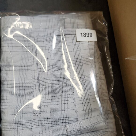 Hurley Mens Shorts Light Gray 28 Check Pattern Granada Length 21.5” Casu… - Picture 10 of 10